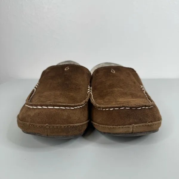 Olukai‎ Women’s Brown Leather Nohea Slippers Size 10 - Image 2