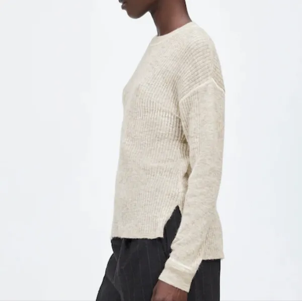 Madewell Crewneck Alpaca Blend Rib Women's Sweater - Image 4