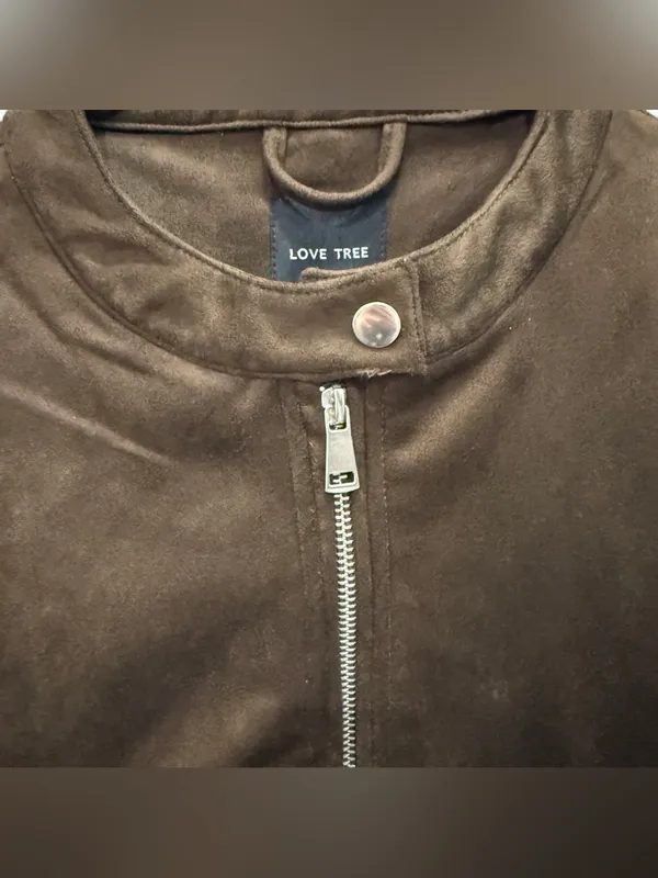 NWT Love Tree Brown Faux Suede Willa Jacket - Image 3