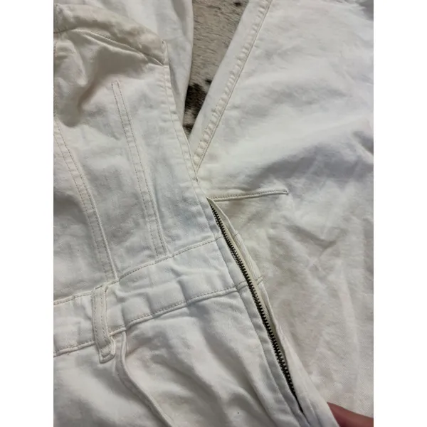 We The Free Je Suis Pret Barrel Jumpsuit In White Size Medium - Image 4
