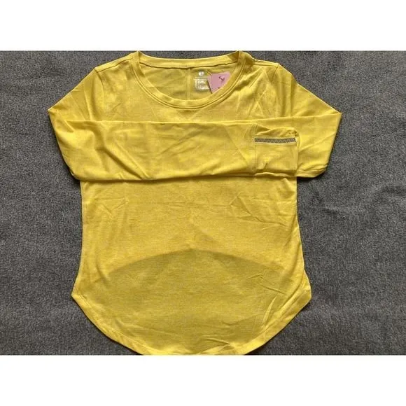 Women Long Sleeve Fitness‎ Gym Yoga Tops T Shirt Active Sports Gym Shirt Size XS - Image 9