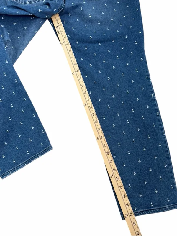Talbots Anchor-Print Slim Ankle Curvy Jeans - Image 10
