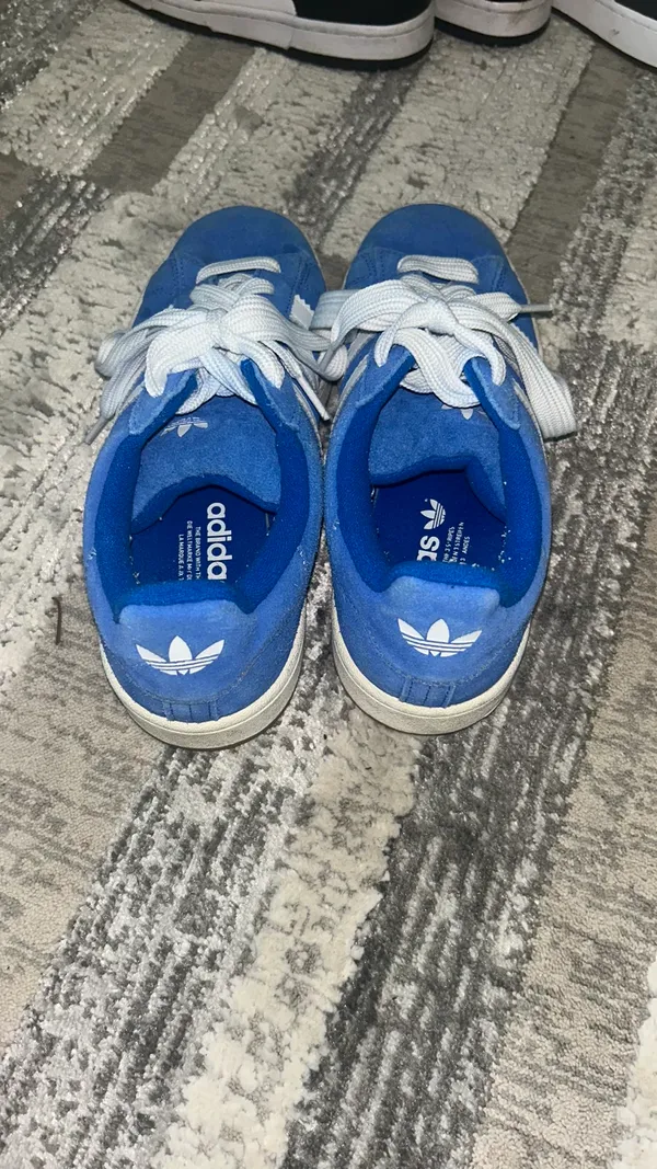 Blue Adidas Campus Shoes - Image 3