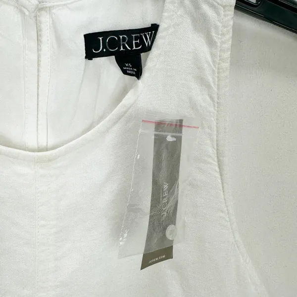 J.Crew Maxine Sailor Stripe Dress Linen A Line White Preppy Retro Resort XS NWT - Image 7