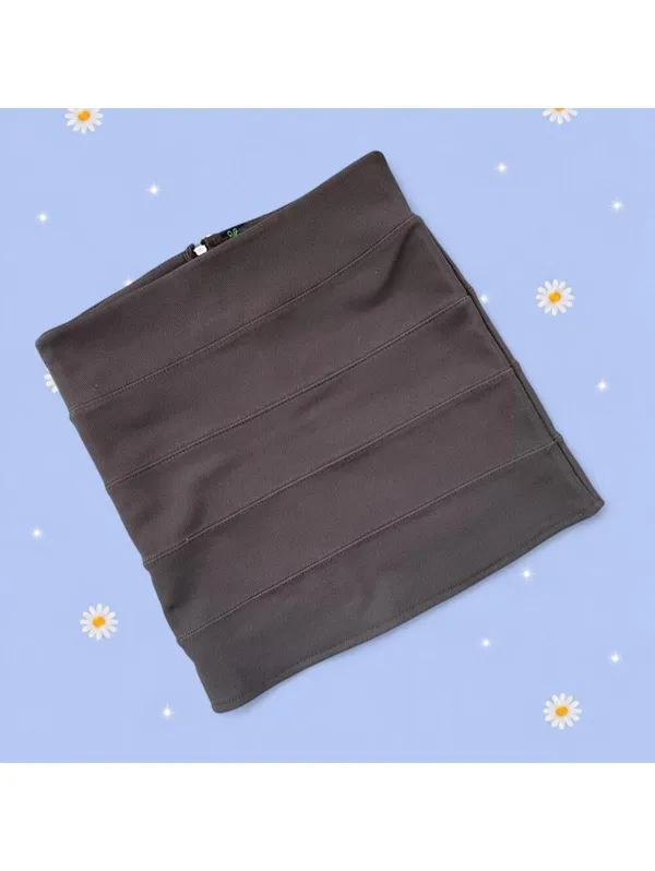 Vintage Y2K POOF Coastal Brown Bandage Mini Skirt Size Small 🤎 - Image 2