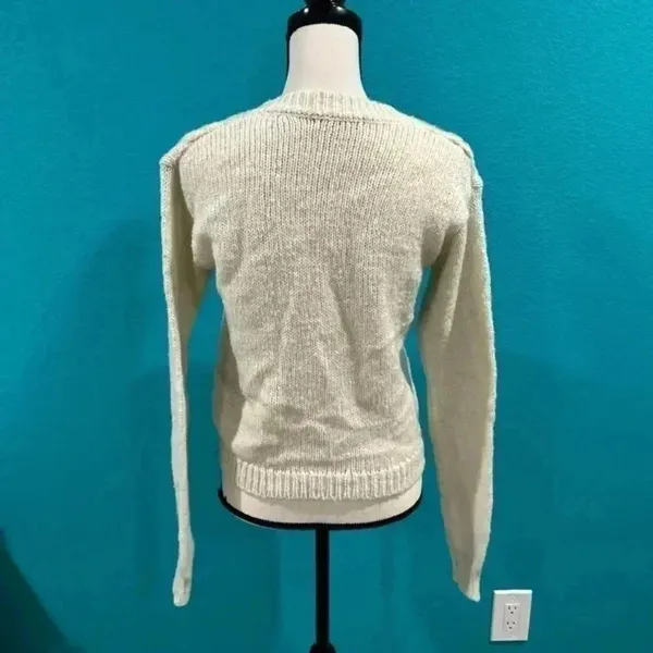 Brandy Melville beige wool blend sweater - Image 4
