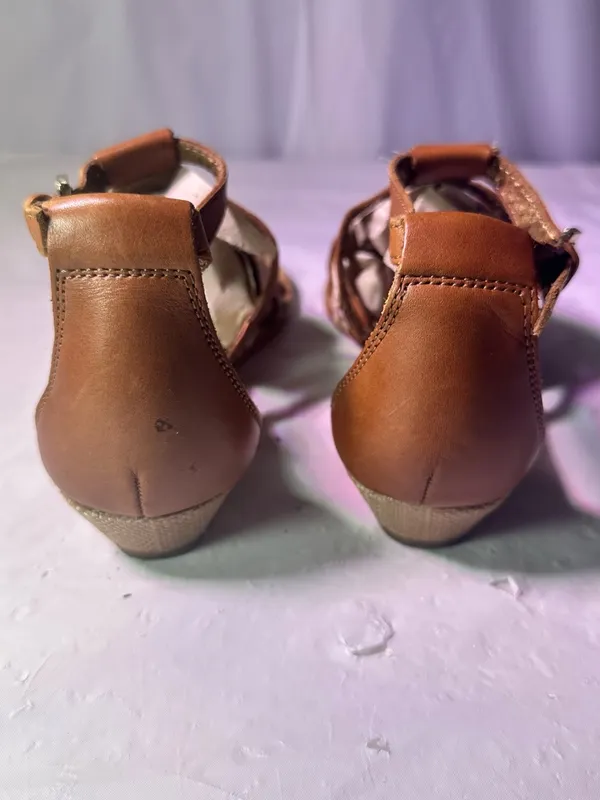 Sam Edelman Tan Leather Strappy Sandals - Image 6