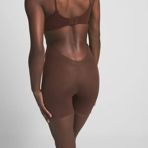 Skims Low Back Sculpt Cocoa‎ Brown Sheer Sculpt Shape-wear Shorts - Image 2
