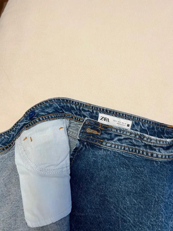 Zara Wrap Jean Skirt - Image 7