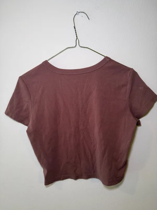 Cowgirl Graphic Crop Tee - Chocolate Brown - Image 3