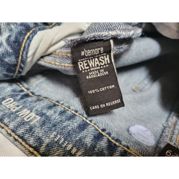 Rewash Women's Barrel Blue Denim Jeans Low Rise Medium Wash 5-Pocket Size 29 - Image 11