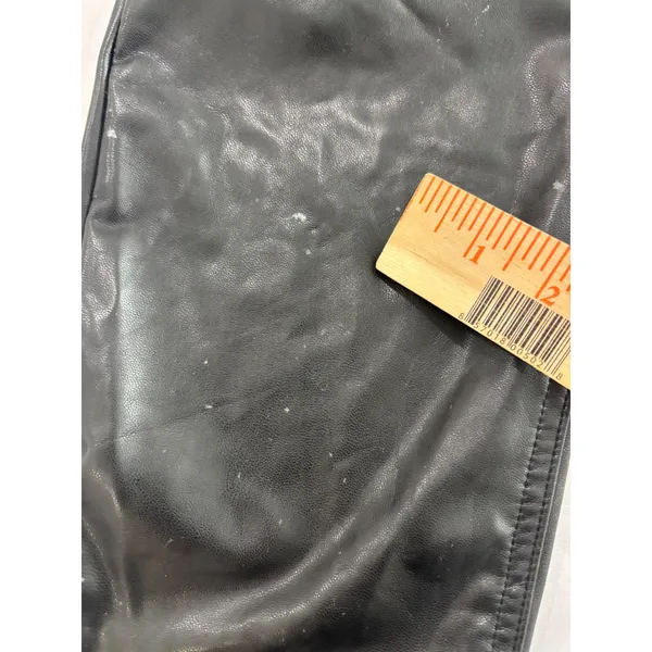 Abercrombie & Fitch Vegan Leather Ankle Straight Ultra High Rise Pants Black 26L - Image 10