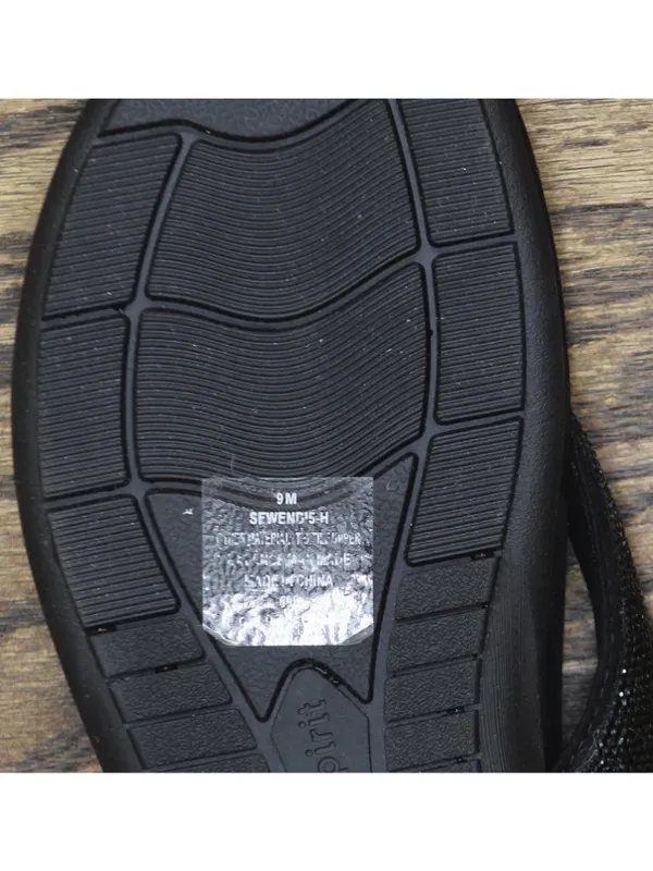 Easy Spirit Wendi Embellished Thong Sandals SEWENDI5-H Black 9M - Image 11