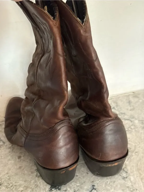 Vintage Durango Classic Brown Leather Western Boots - Image 14