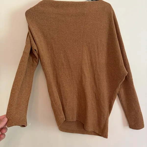 Astr The Label Top Brown Off The Shoulder Long‎ Sleeve Medium Going Out Feminine - Image 6