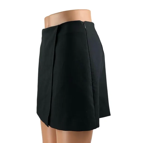 Zara Women's Blue High Waisted Zip Faux Wrap Mini Skirt Shorts Skort Size S - Image 2