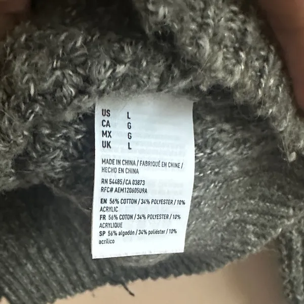American Eagle Outfitters Dark Olive Crewneck Sweater - Image 4