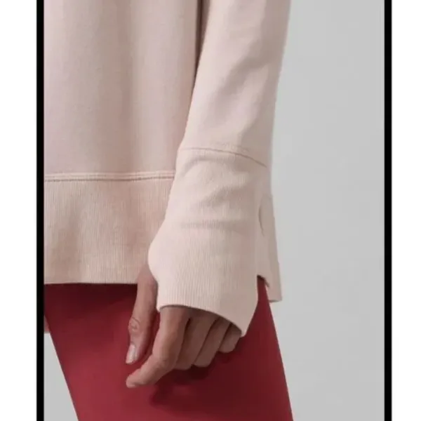 Athleta Pullover Sweatshirt in Light Pink - Image 2
