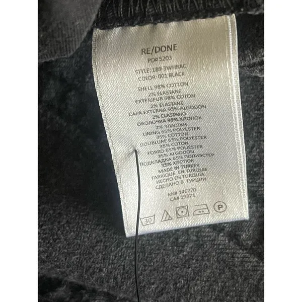 Re/Done Originals High Rise Ankle Crop in Faded Black - Image 12