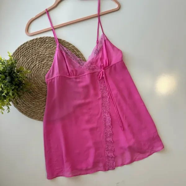 Hot pink Victoria’s Secret sheer‎ babydoll Small - Image 7
