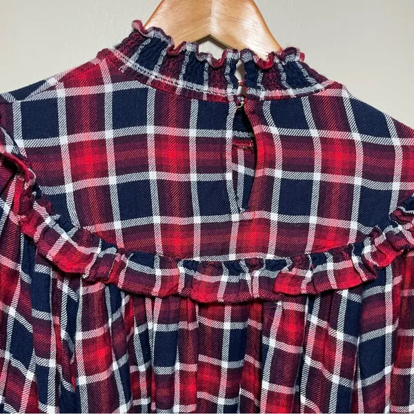 Free People Charlie Ruffle Plaid Top - Image 7