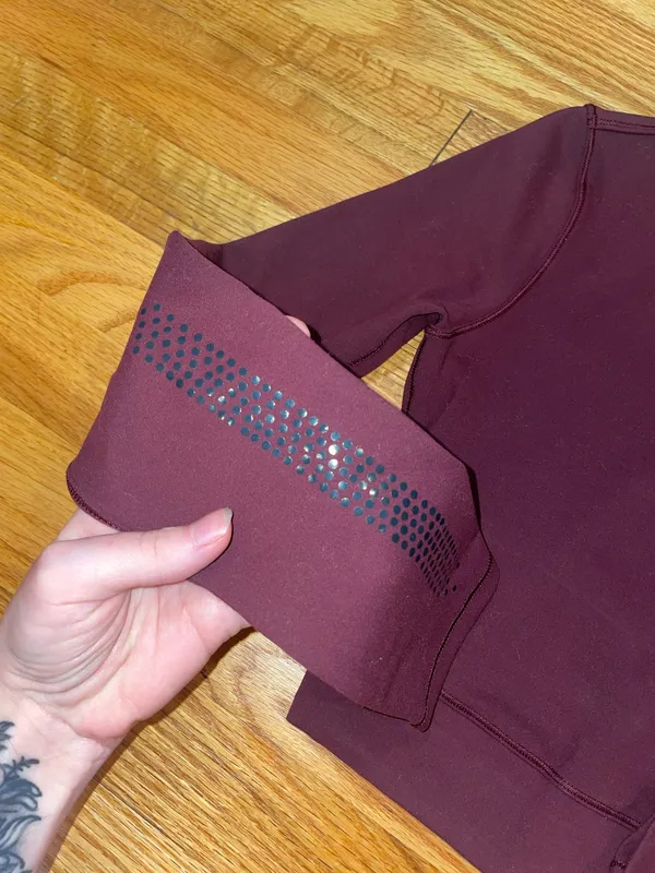 Lululemon purple long sleeve crop top - Image 2