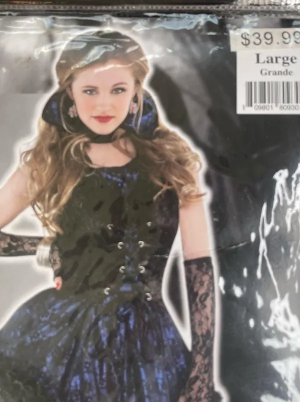 Midnight Vamp Halloween Costume Black Size L - Image 4