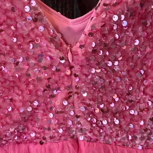 Faeriesty Sequin Tulle Prom Dress Pink Size XS - Image 9