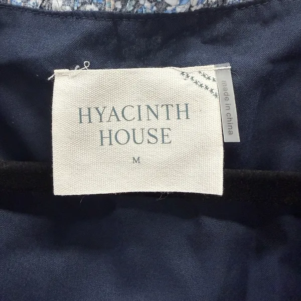 Tuckernuck Hyacinth House Size Medium Midi Dress Bluebells Floral Kentucky Derby - Image 7