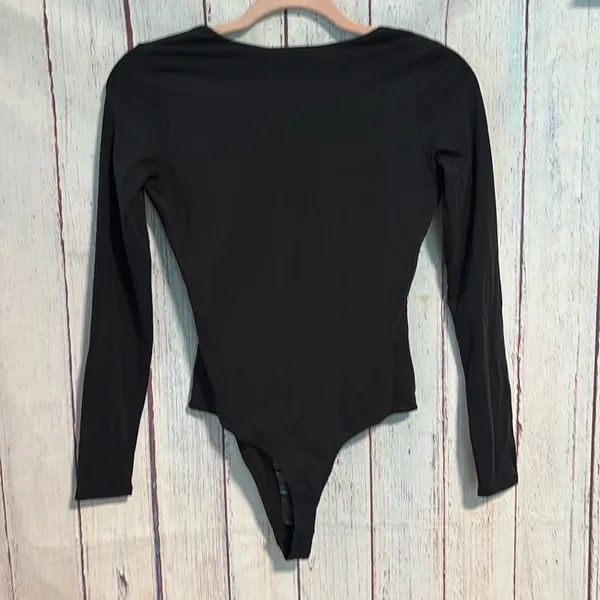 NWT Everlane The Long-Sleeve Supima® Square-Neck Bodysuit - Image 8