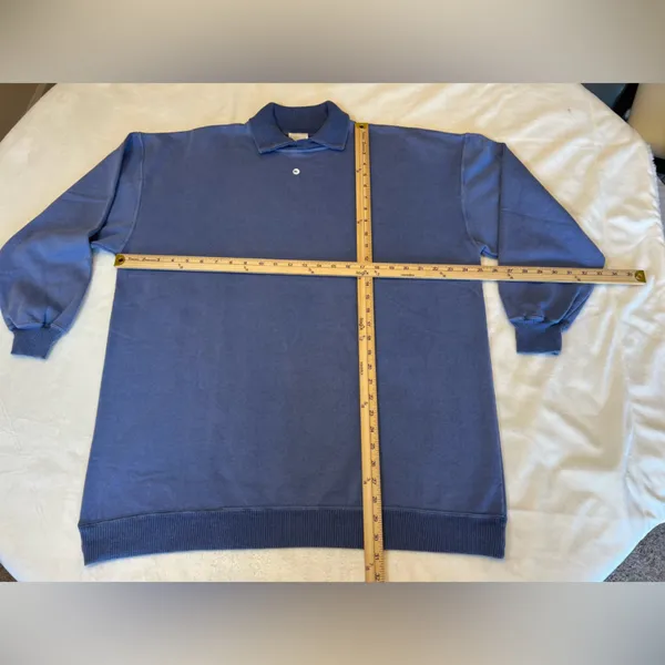 Moda International Frost Blue Knit Top‎ Size ML - Image 4