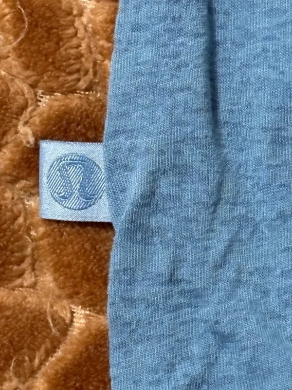 NWOT New Lululemon Blue Tie-Waist Short-Sleeve Crop T-Shirt Utility Blue 8 - Image 5