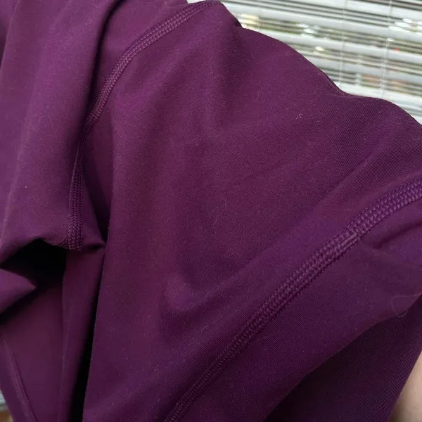 Girlfriend Collective Purple Compressive High Rise Leggings - Image 3