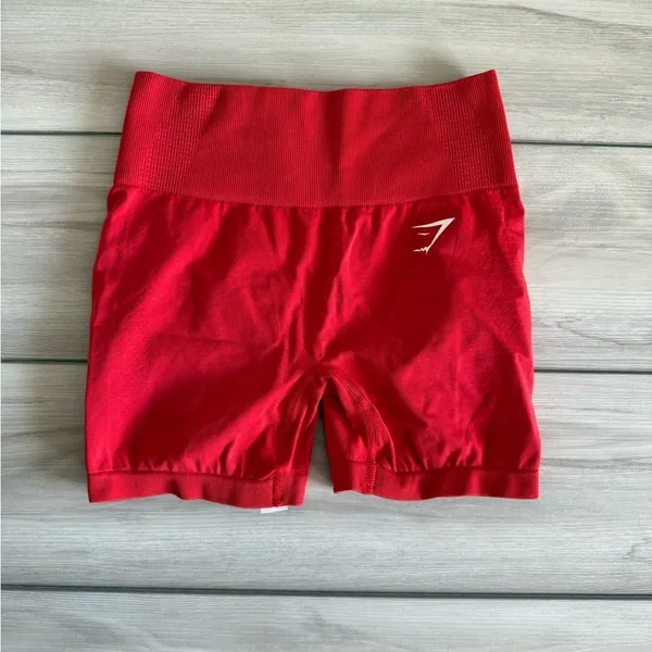 Gymshark Vital Sculpt Seamless Short Red Small NWT IN PACKAGE - Image 2