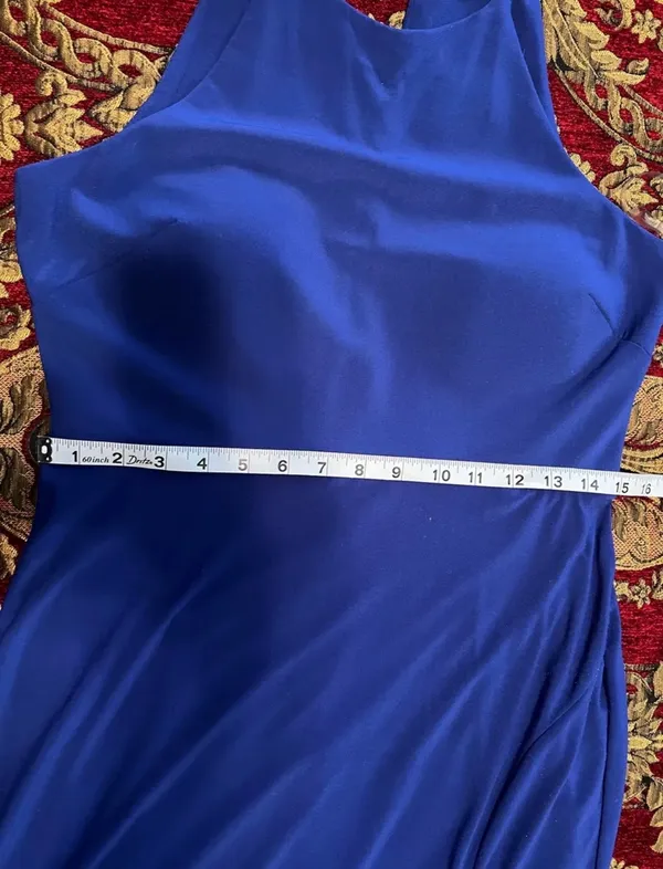 Formal blue evening dress Size L - Image 7