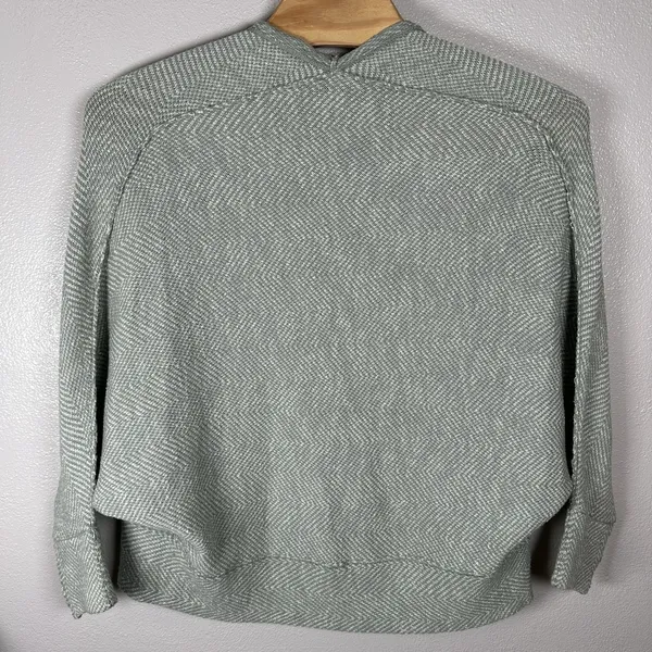 Free People Motions Cardigan Sweater‎ Lagenlook Boho Oversized Womens Large Gray - Image 4