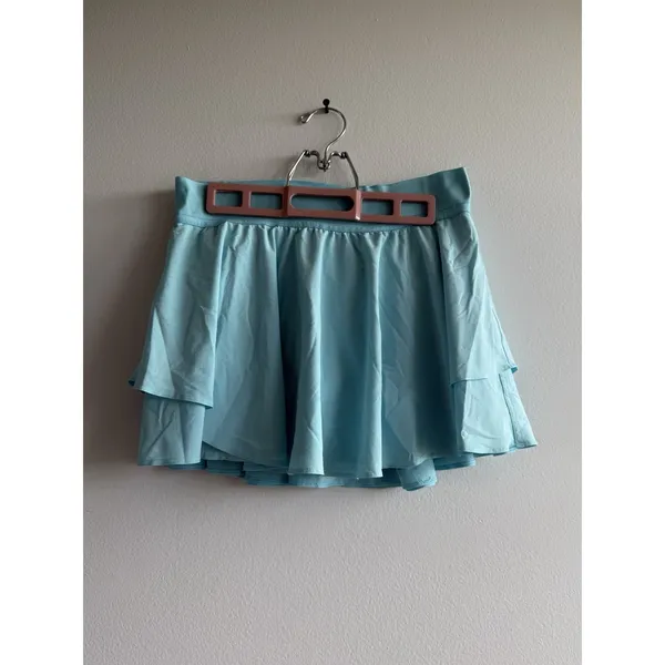 Lululemon Court Rival‎ High Rise Tennis Skort Sz 8 Blue Athletic Skirt Layered - Image 2