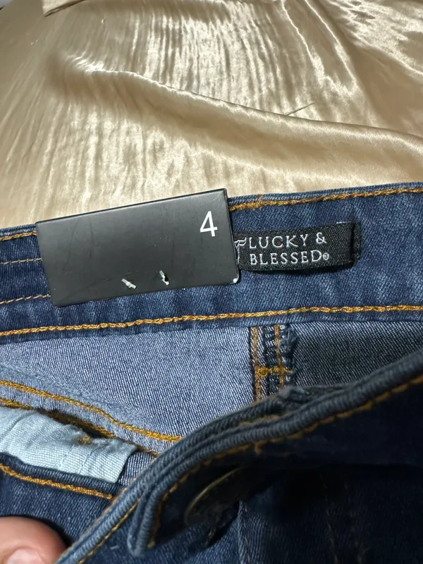 Lucky & Blessed Denim Shorts - Image 3