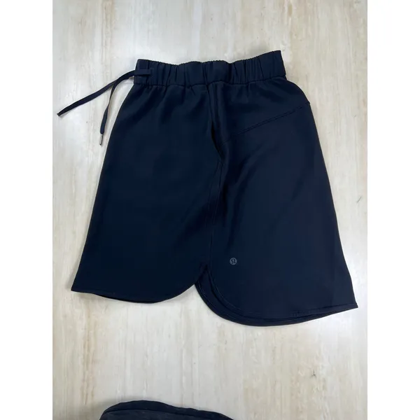 Lululemon On the Fly Skirt BlackWoven Drawstring Travel Casual Mini Skirt Size 4 - Image 8