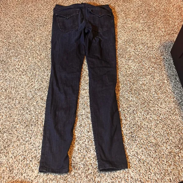True Religion Halle Mid‎ Rise Super Skinny Jeans Dark Wash Size 27 - Image 6