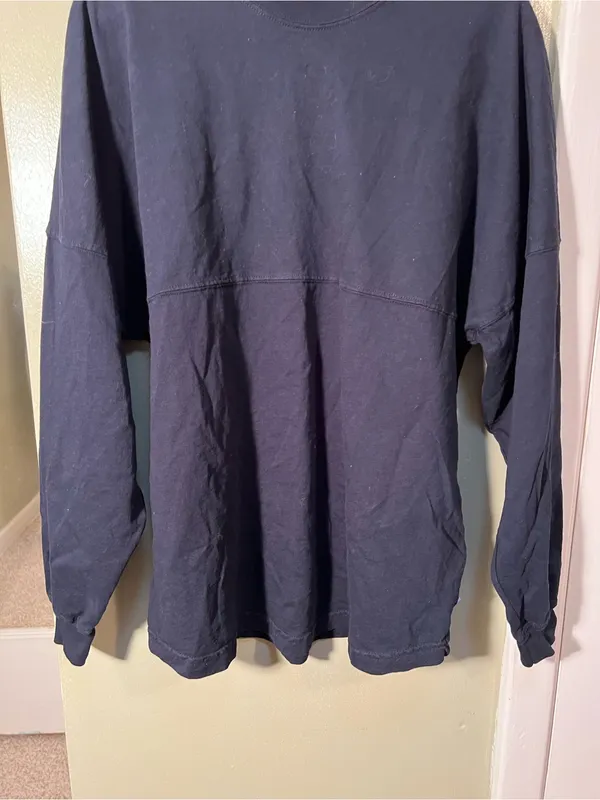 Spirit Jersey Unisex Size Medium Long Sleeve T-Shirt Navy Blue Orange Denver CO - Image 5