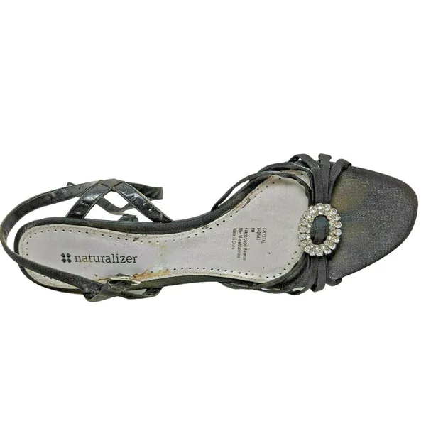 Naturalizer Black With Rhinestone Shoes 8M Dress Shoes 42b - Image 6