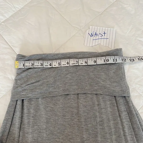 Kismet heathered grey maxi skirt or strapless dress so many style options GUC - Image 5