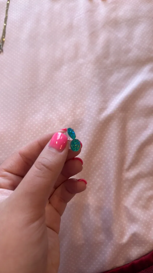 Teal Earrings by Emma Blue - Image 3