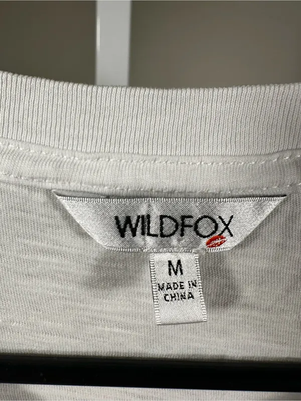 N300. Wildfox White Retro Van Graphic Tee with Yellow & Teal Accents - Image 2