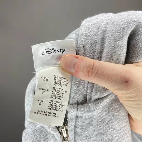 DISNEY Y2K 50TH ANNIVERSARY HOODIE sweatshirt full zip‎ small 2005 Vintage - Image 7
