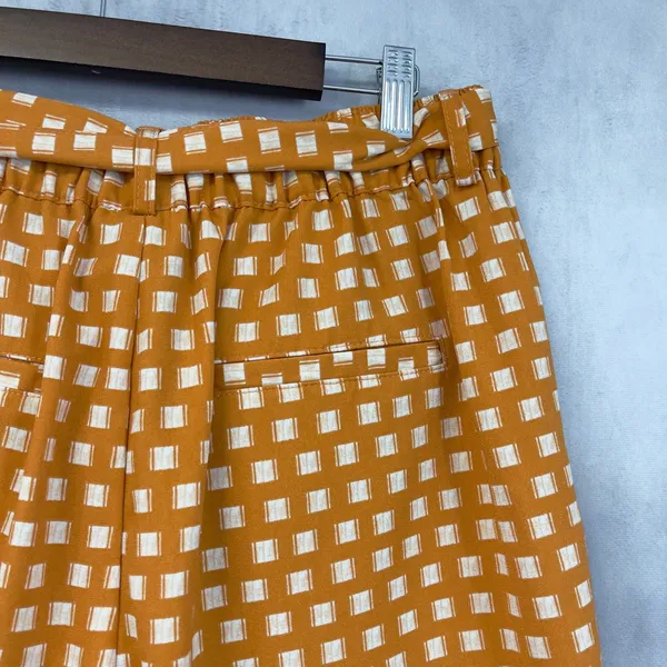 A New Day Geometric Print Shorts Womens Large Tie Waist Minimal‎ Preppy Mod - Image 6