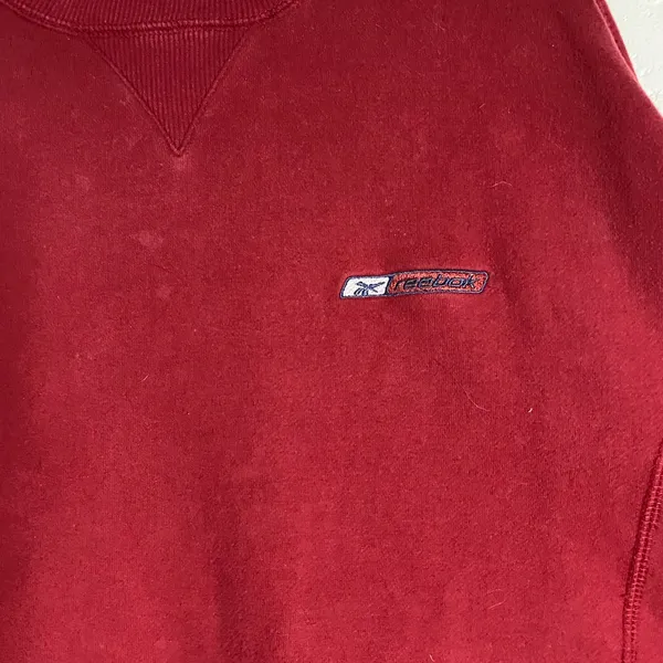 Men's Red crewneck vintage Reebok medium - Image 5