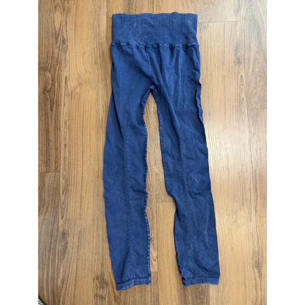 Free People New FP Movement Good‎ Karma Deep Navy Blue Sports Bra Leggings Set - Image 8
