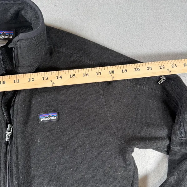 Patagonia Better Sweater Full Zip Jacket Womens Large Black Fleece - Image 9
